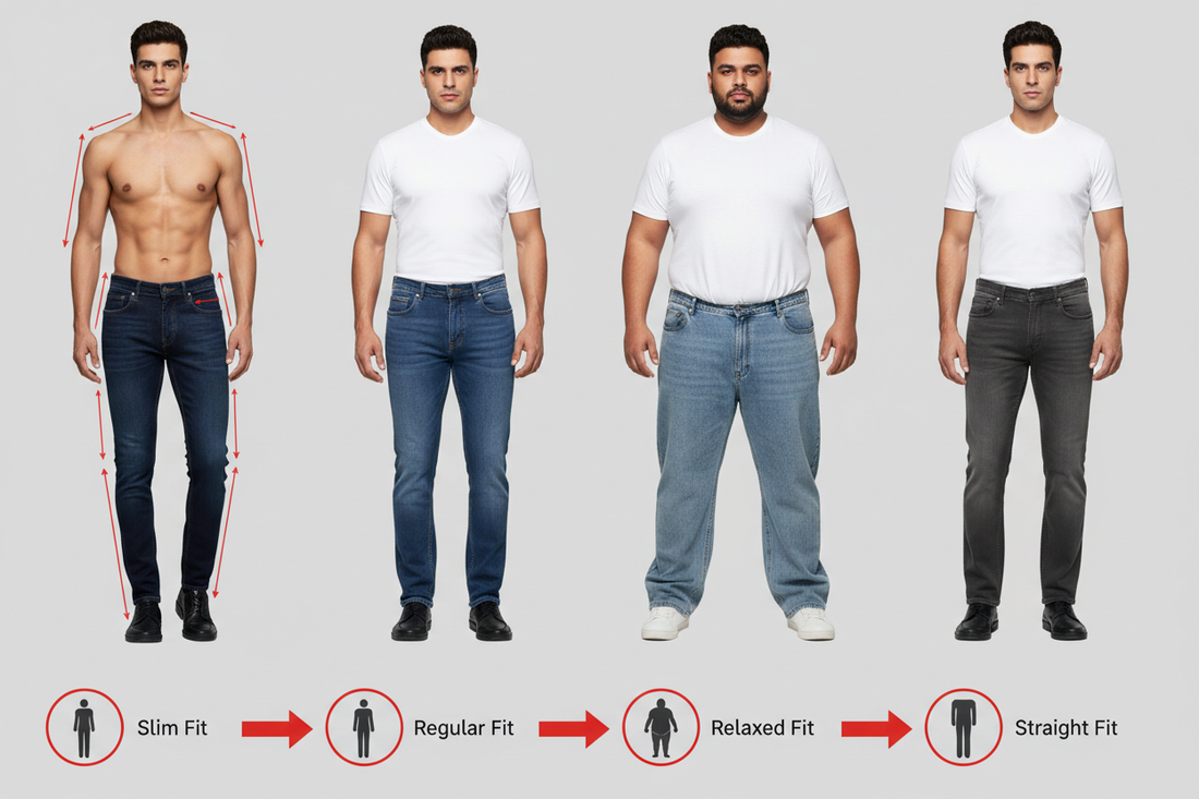 How to Choose the Right Fit Jeans (Men’s Guide – India)