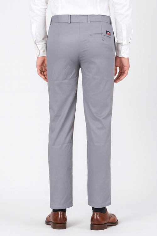 Magic Feel Men’s Grey Formal Pants – Slim Fit Office Wear