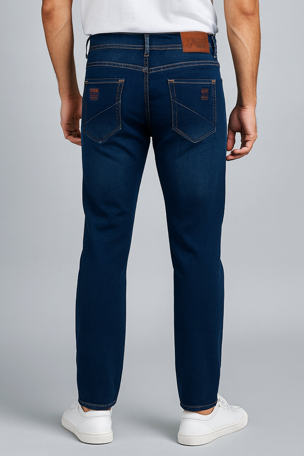 Men’s Dark Blue Denim Jeans – Modern Slim Fit with Stretch (Radium)