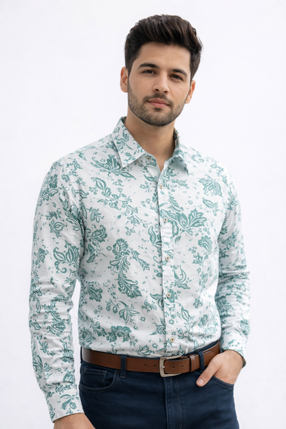 SHOW UP Floral Flex Shirt (D2)