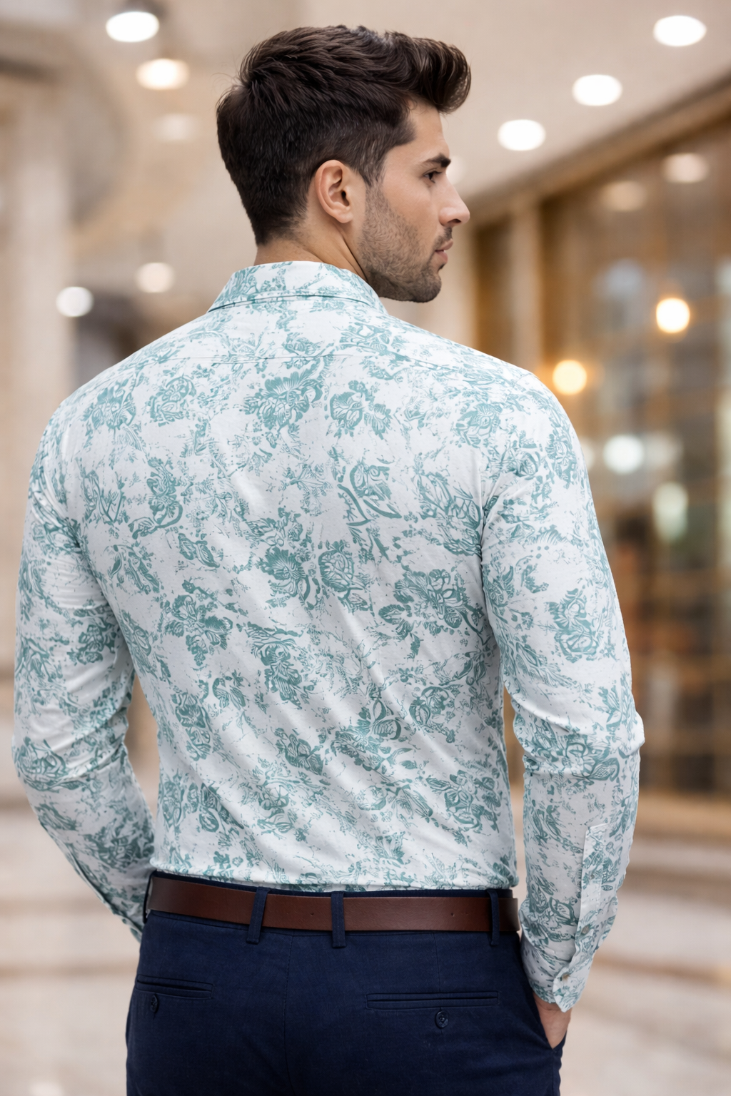 SHOW UP Floral Flex Shirt (D2)