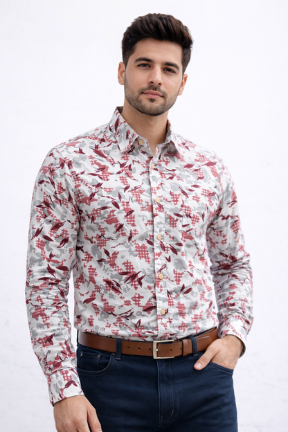 SHOW UP Floral Flex Shirt (D1)