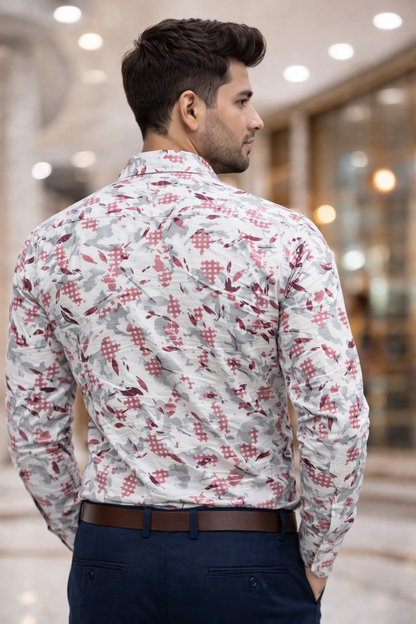 SHOW UP Floral Flex Shirt (D1)