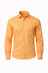 SHOW UP Orange Cotton Slub Shirt