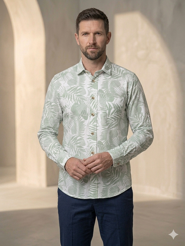 SHOW UP Floral Flex Shirt (D5)