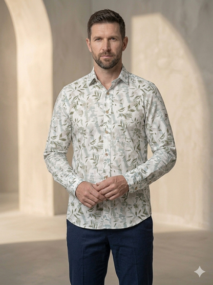 SHOW UP Floral Flex Shirt (D4)