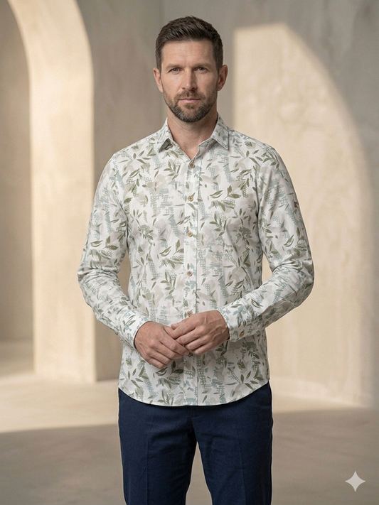 SHOW UP Floral Flex Shirt (D4)