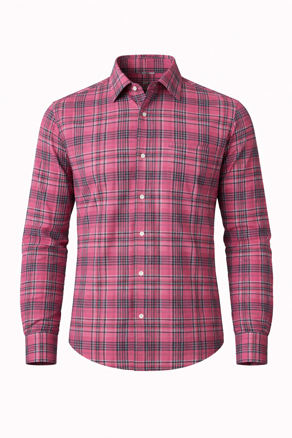 SHOW UP Pink Checkered Shirt