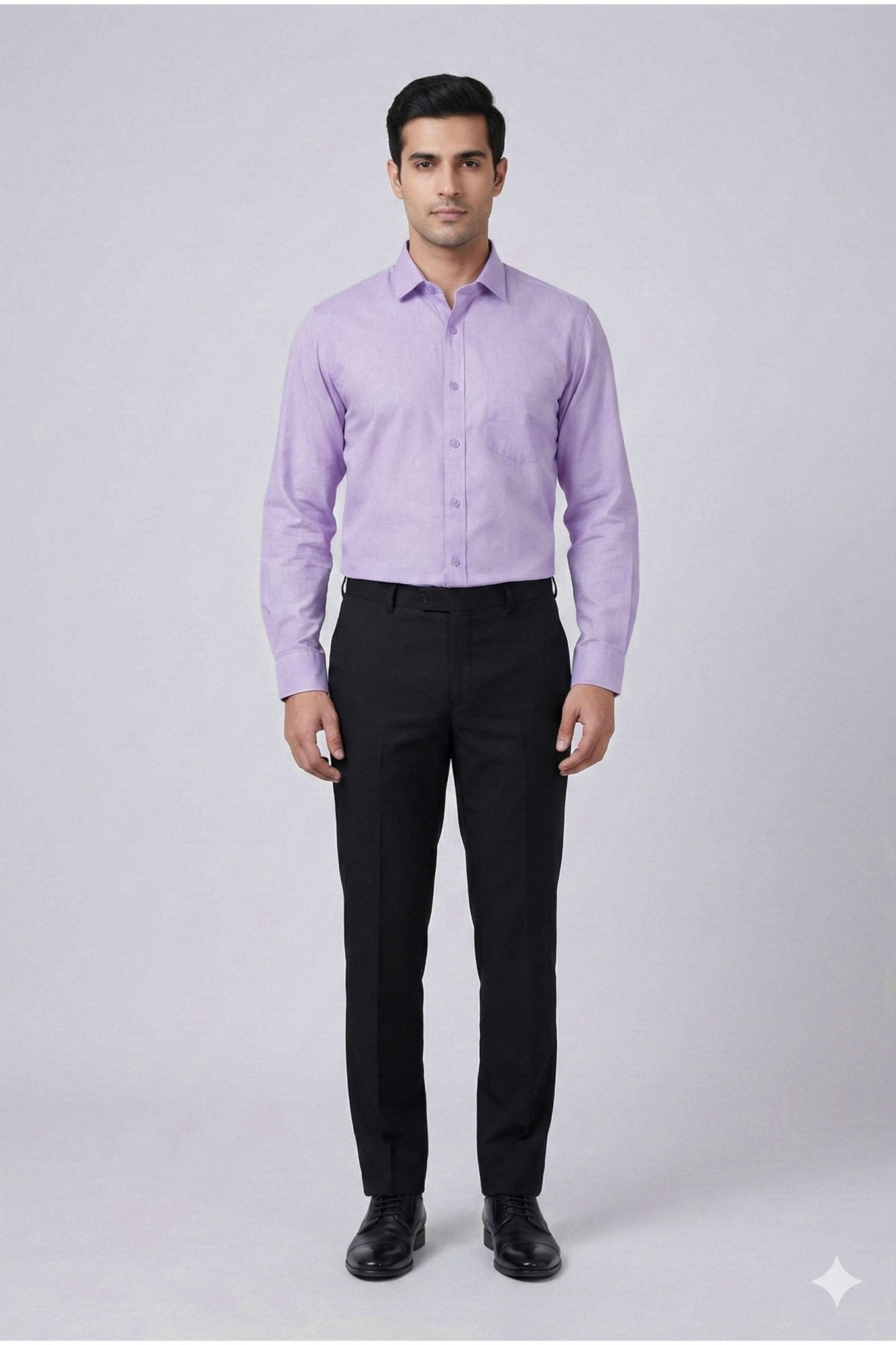 Everyday Lavender Cotton Slub Shirt - ShopYouLike