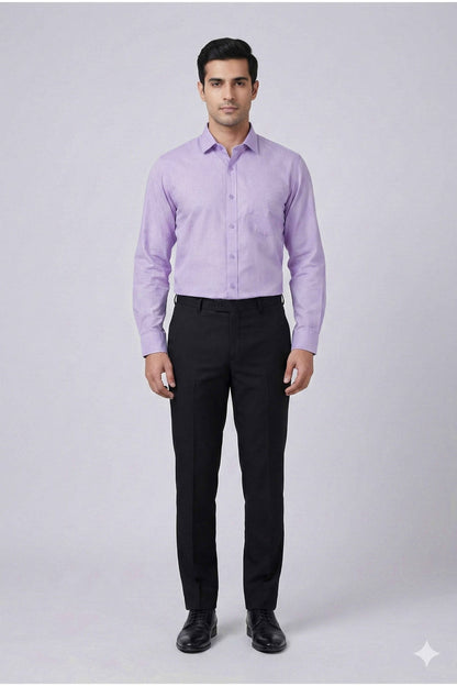 Everyday Lavender Cotton Slub Shirt - ShopYouLike