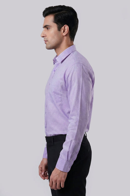 Everyday Lavender Cotton Slub Shirt - ShopYouLike
