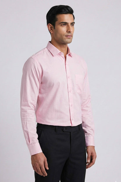 Everyday Pink Cotton Slub Shirt for Effortless Style and Comfort - ShopYouLike