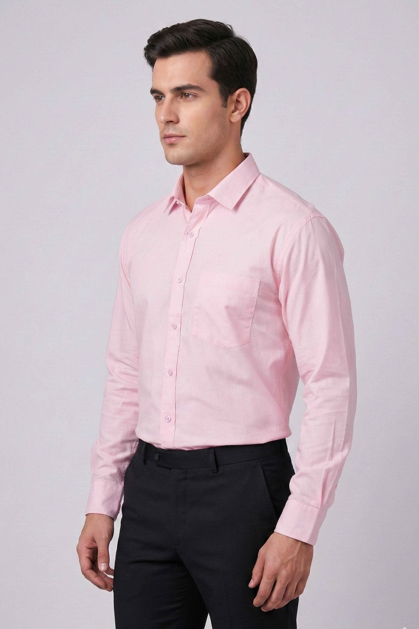 Everyday Pink Cotton Slub Shirt for Effortless Style and Comfort - ShopYouLike