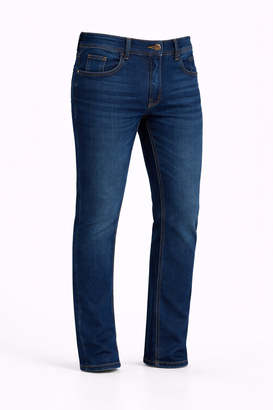 SHOW UP Mid Town Slim-Straight Jeans – Dark Blue