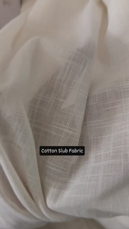 SHOW UP Yellow Cotton Slub Shirt